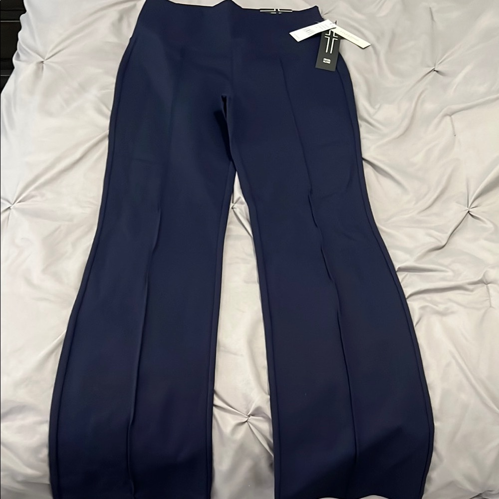 Liverpool Blue Straight Leg Pants